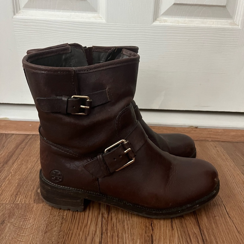 Tory Burch Brown Leather Boots
